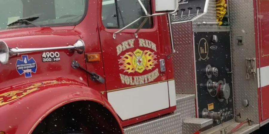 Dry Run Volunteer Fire Department engine